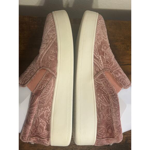 Steve Madden Gills mauve velvet slip-on sneakers Woman's Size 7.5 - Picture 7 of 10